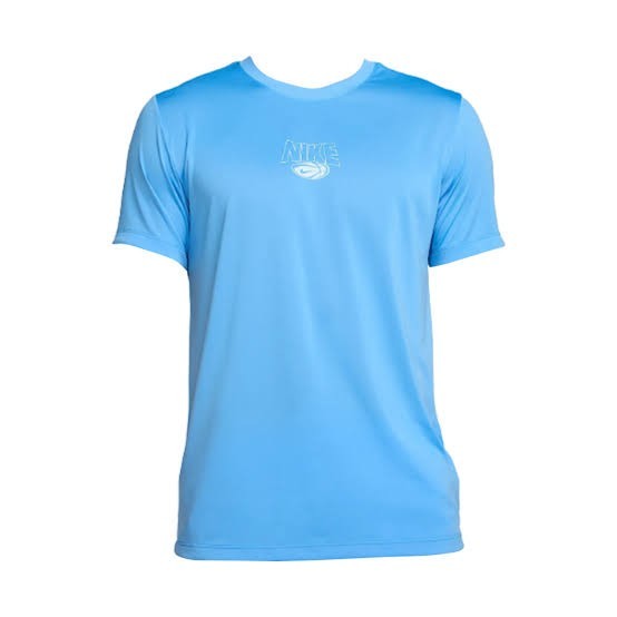 AUTHENTIC NIKE 100% COTTON GLOBE SKY BLUE T SHIRT IM3865-412