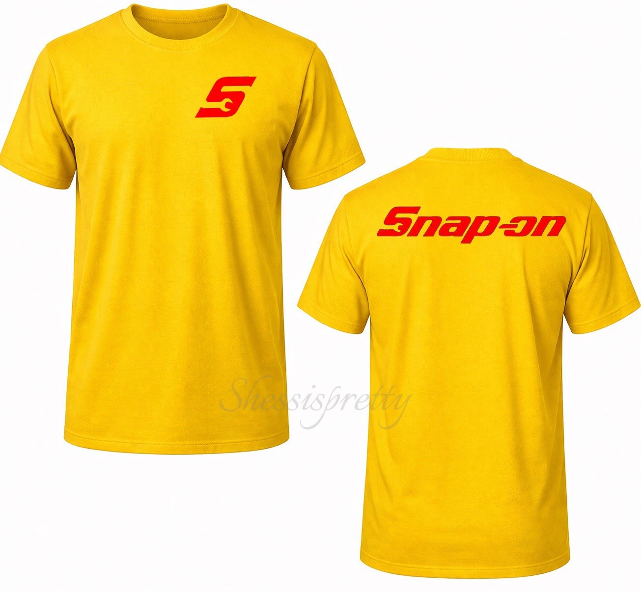 Mechanic T-Shirt Snap-On Style | 100% Cotton Work Tee | Durable Print | Men’s