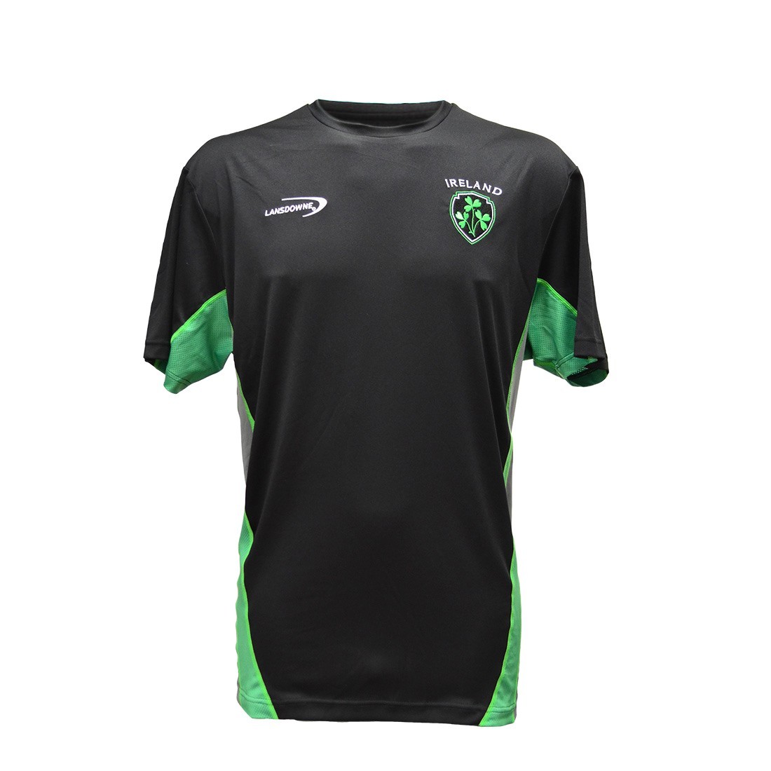 Traditional Craft Limited Black Ireland Shamrock Men’s Performance T-Shirt