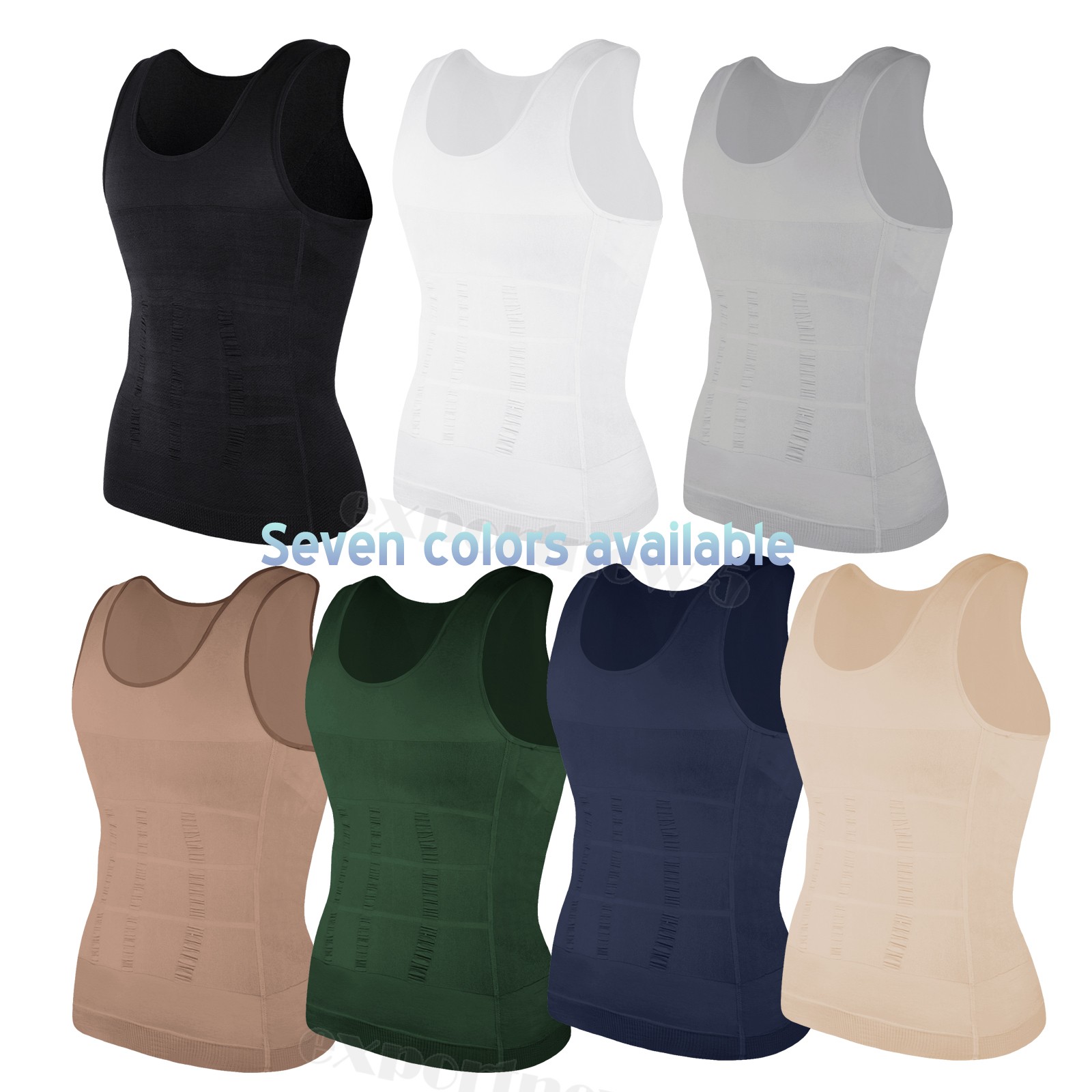 Sculptcore Men’s Body Shaper Compression Ionic Shaping Shirt Slimming Tank Top