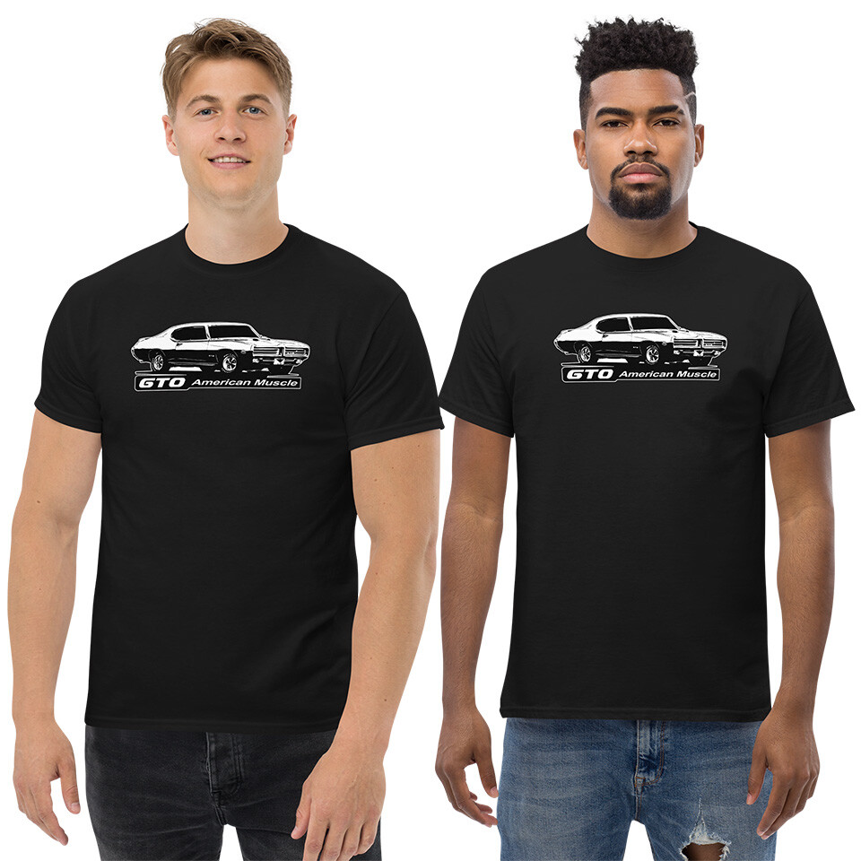 1969 Pontiac GTO Mens Muscle Car Enthusiast T-Shirt