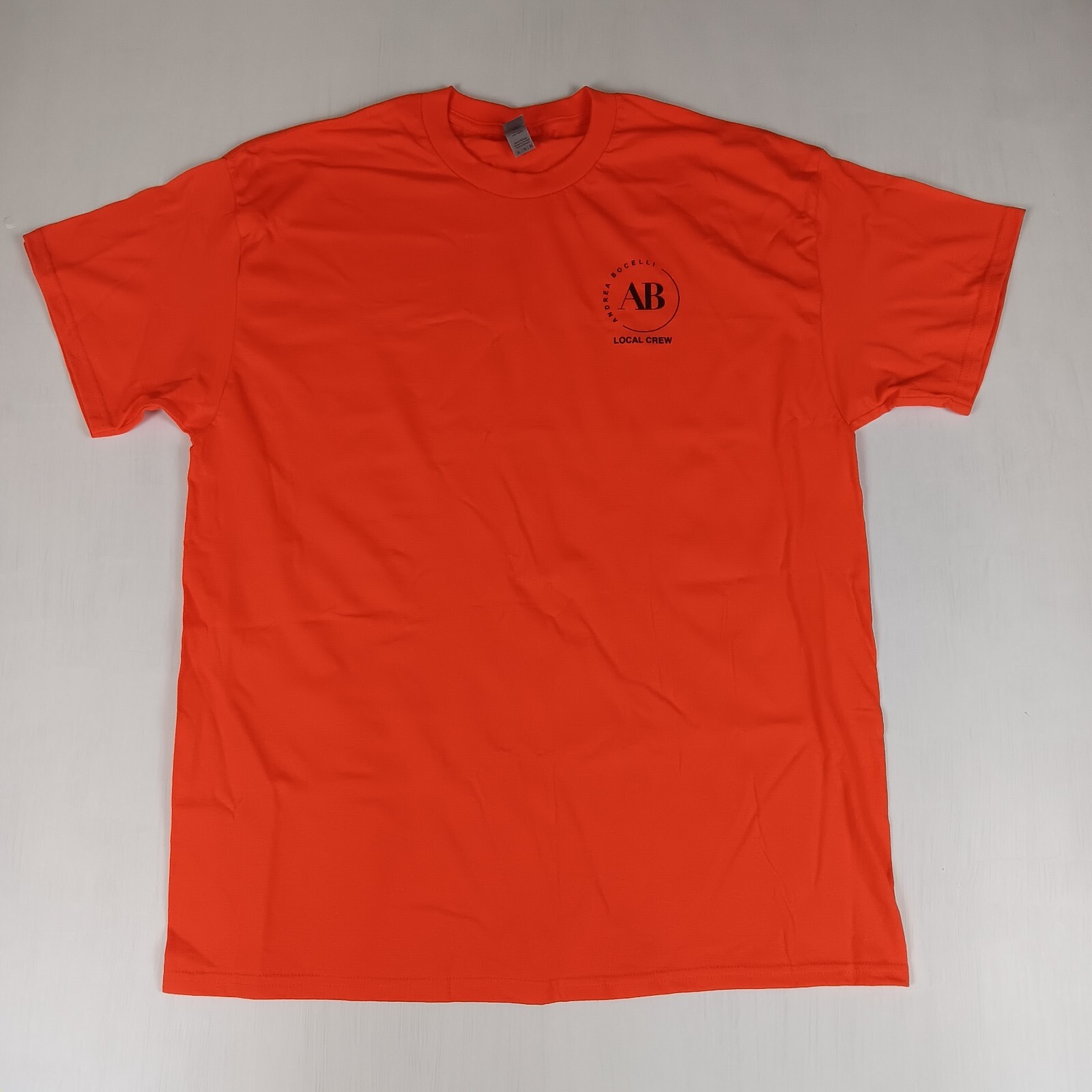 Andrea Bocelli Working Local Crew T-Shirt XL Milwaukee Iconic Italian Tenor