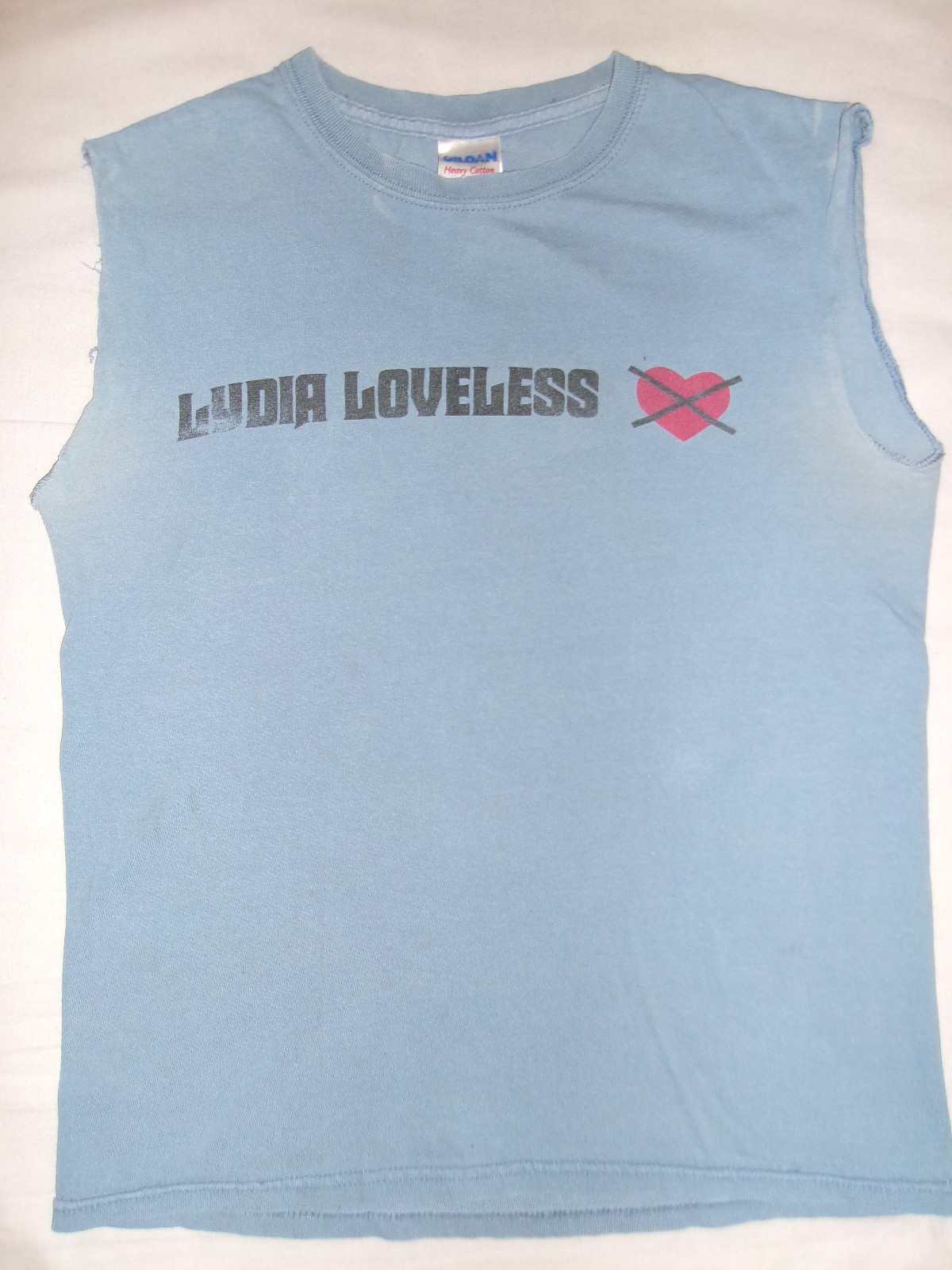 LYDIA LOVELESS T SHIRT SzS FEMALE ARTIST ROCK MUSICIAN FOLK PUNK CHOPPED