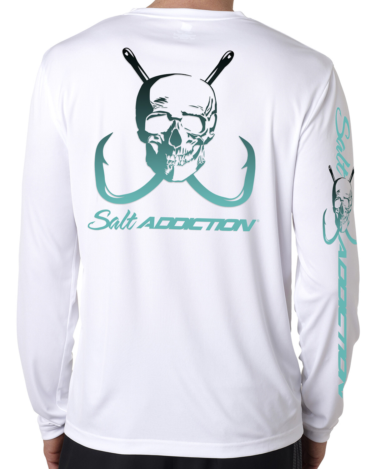 Salt Addiction performance t shirt long sleeve microfiber saltwater uv upf 50+