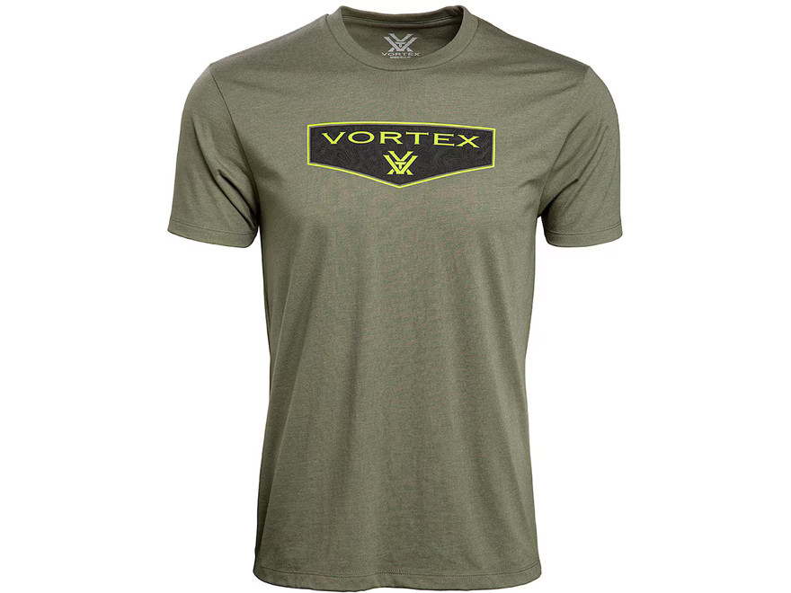 Vortex Optics Men’s Shield Short Sleeve Crew Neck T Shirt Military Heather XL