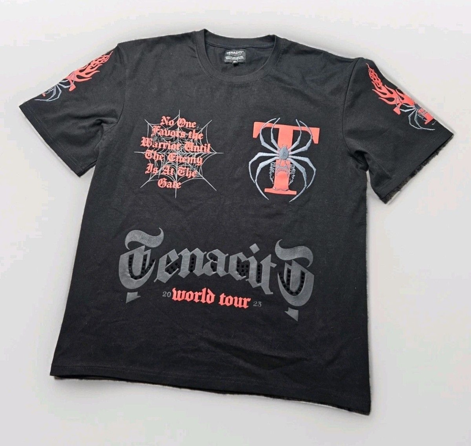 TENACITI STUDIOS World Tour Tshirt BLACK Size XL LIMITED EDITION Insane Graphic