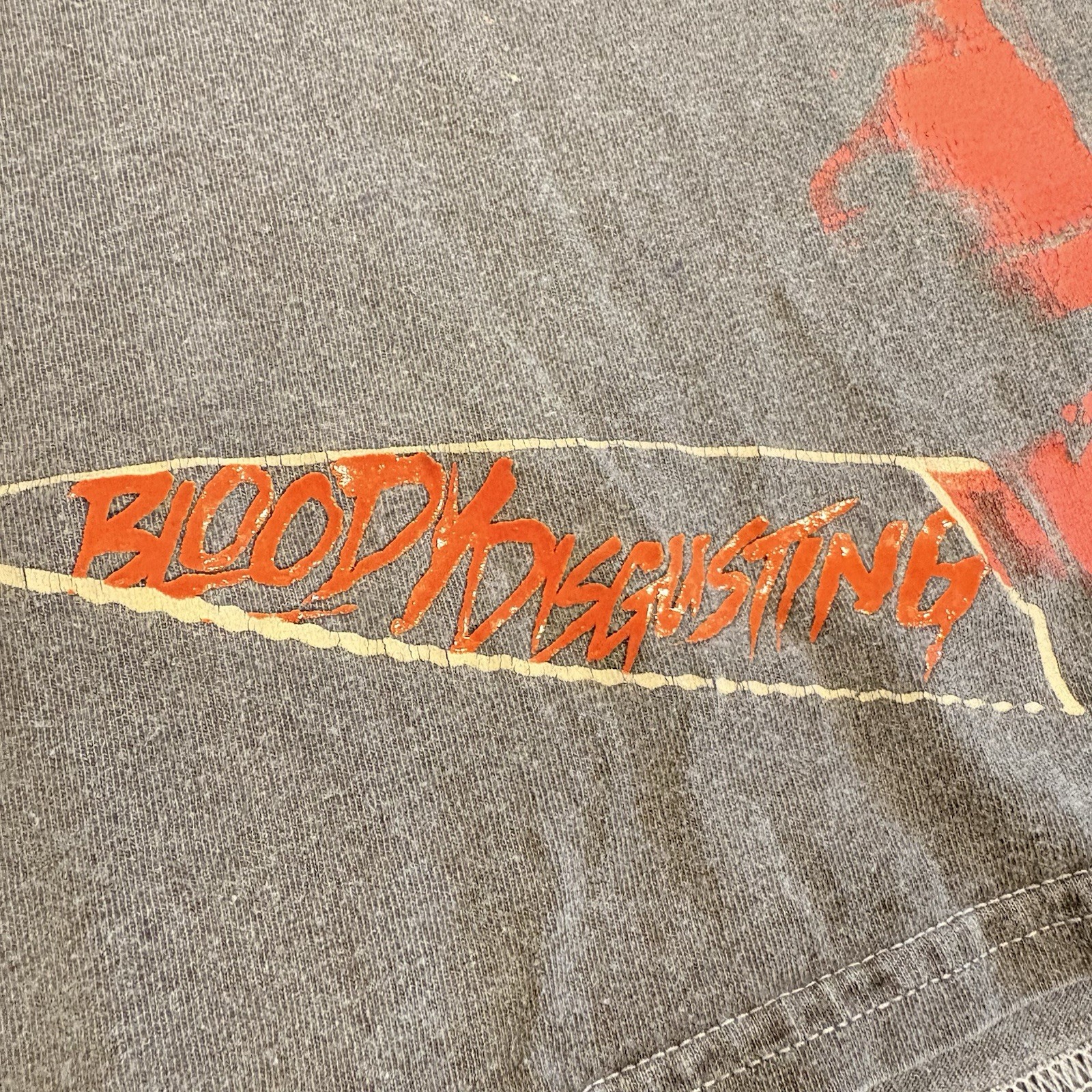 Child’s Play Chucky Bloody Disgusting Maniac Shirt Small Faded Look Double Sided