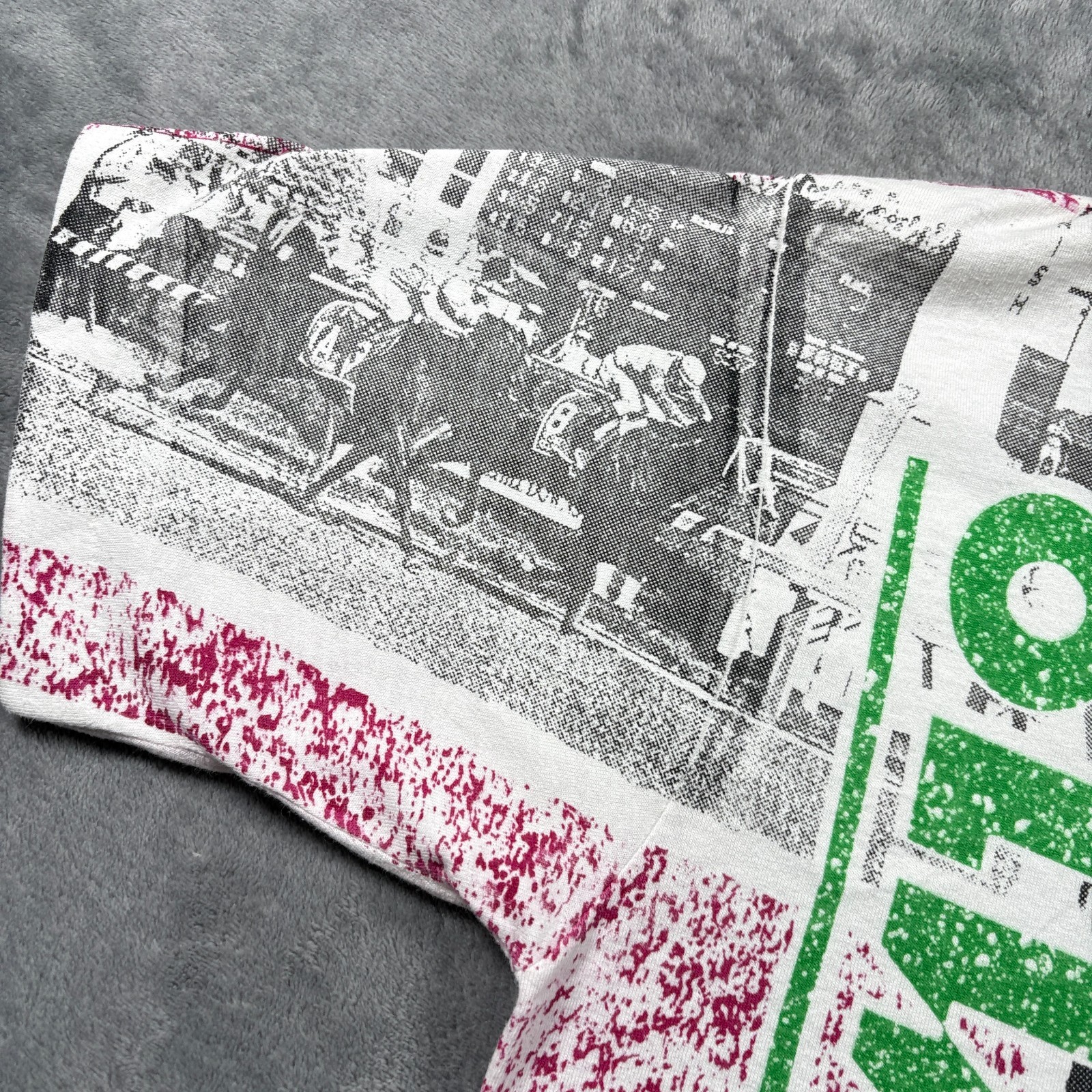 Vintage 1992 Screen Stars T-Shirt Mens Medium Kentucky Derby 118 All Over Print