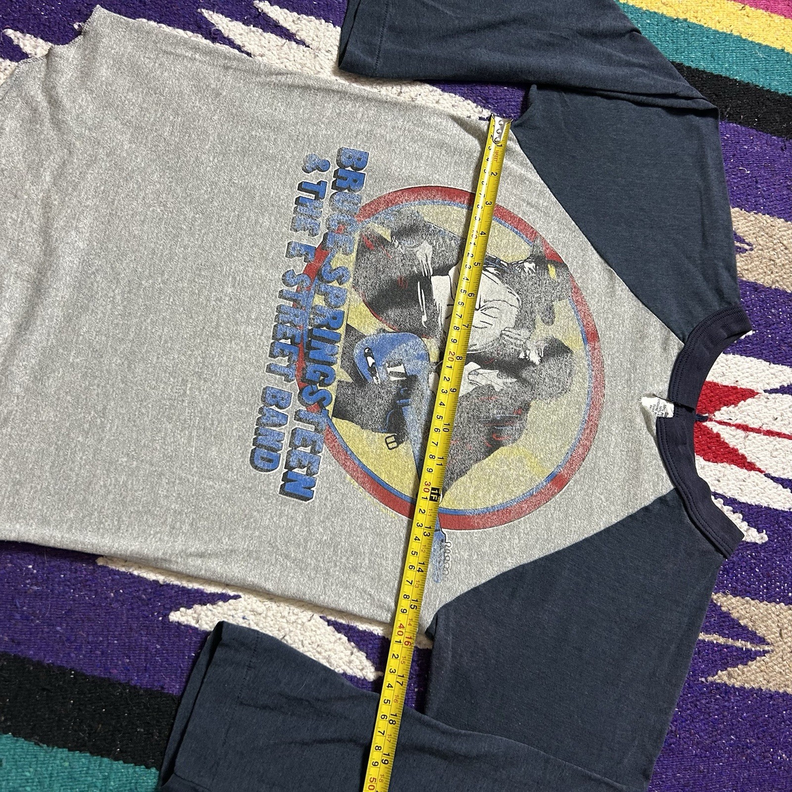Vintage 80s Bruce Springsteen E Street Band World Your 1981 Raglan T Shirt Small