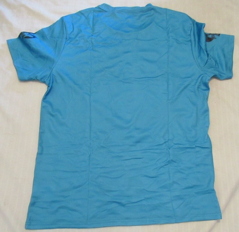 Mens Turquoise Skull Graphic short sleeve T Shirt size L