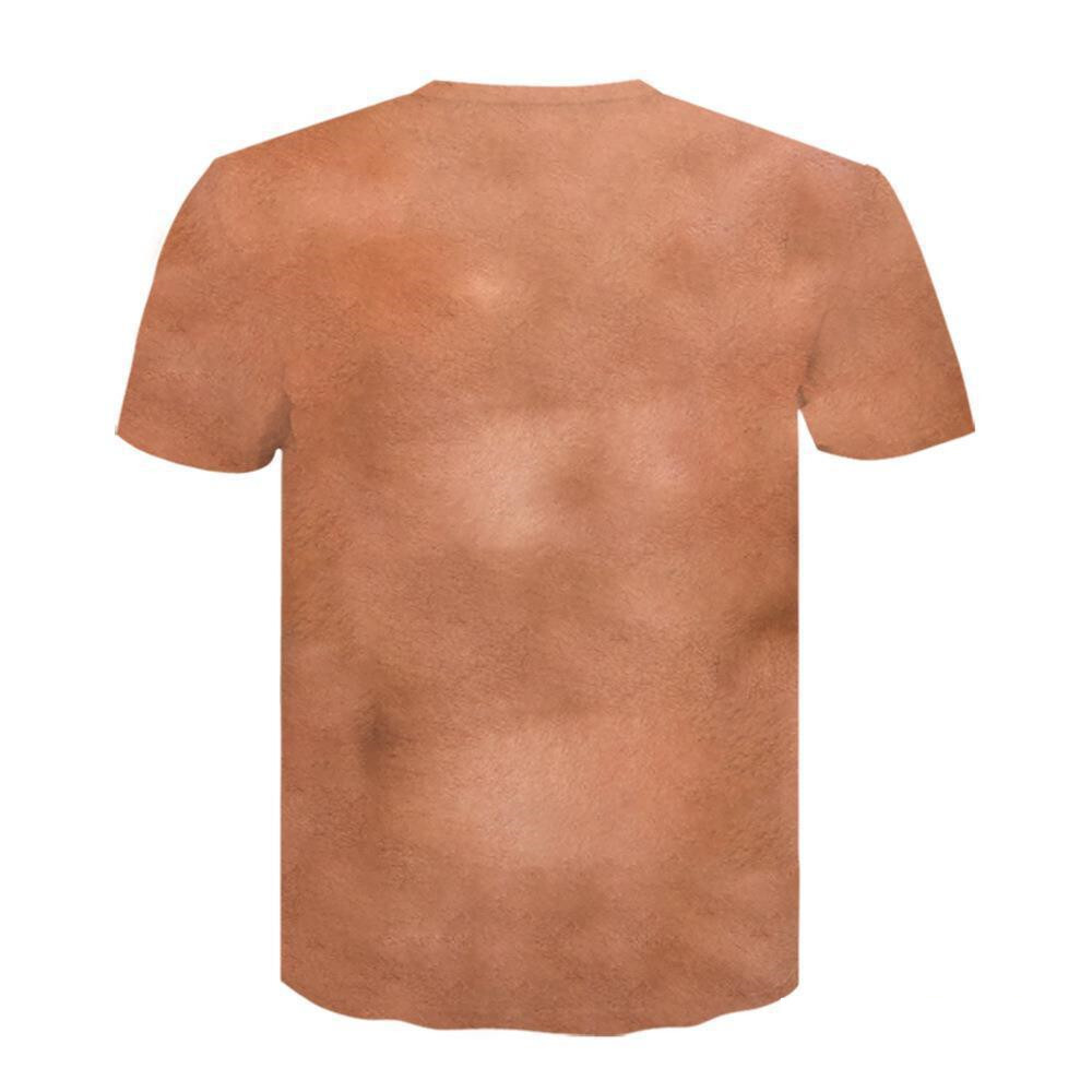 Funny Muscle Body 3D Print Men’s T-Shirt Sports Athletics Summer T Shirt
