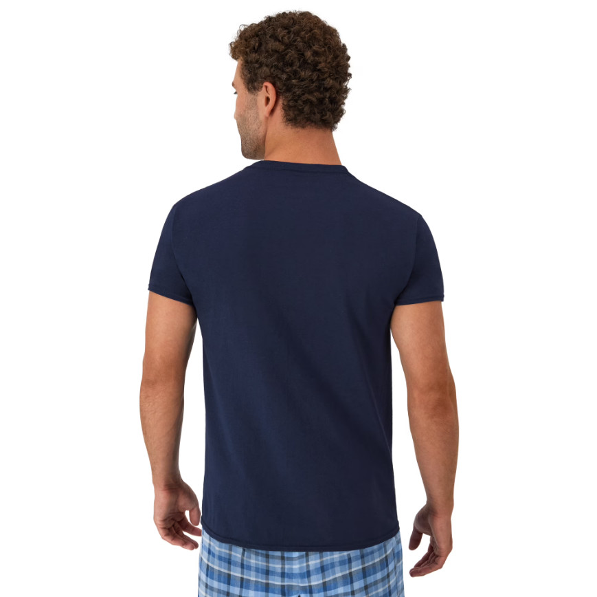 Hanes 6-Pack Pocket Tee Men’s T-Shirt Soft and Breathable Assorted