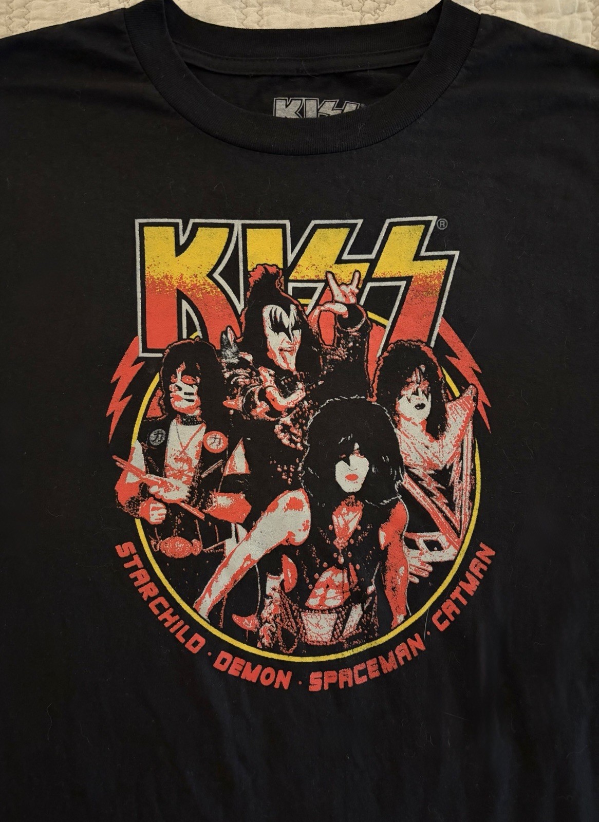 KISS Graphic Band Tee 3XB Black Mad Engine 2021 Starchild Demon Spaceman NWOT