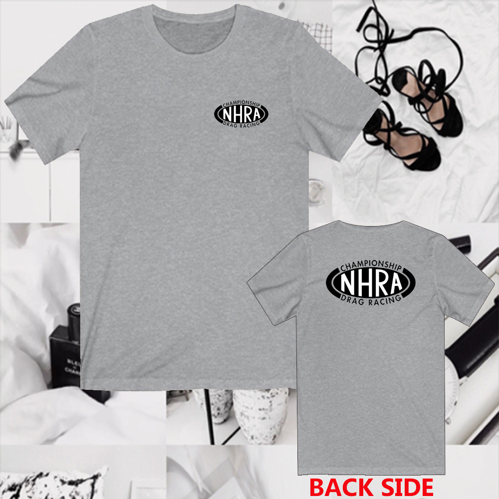 NHRA Drag Racing Championship Men’s Gray T-Shirt Size S to 5XL