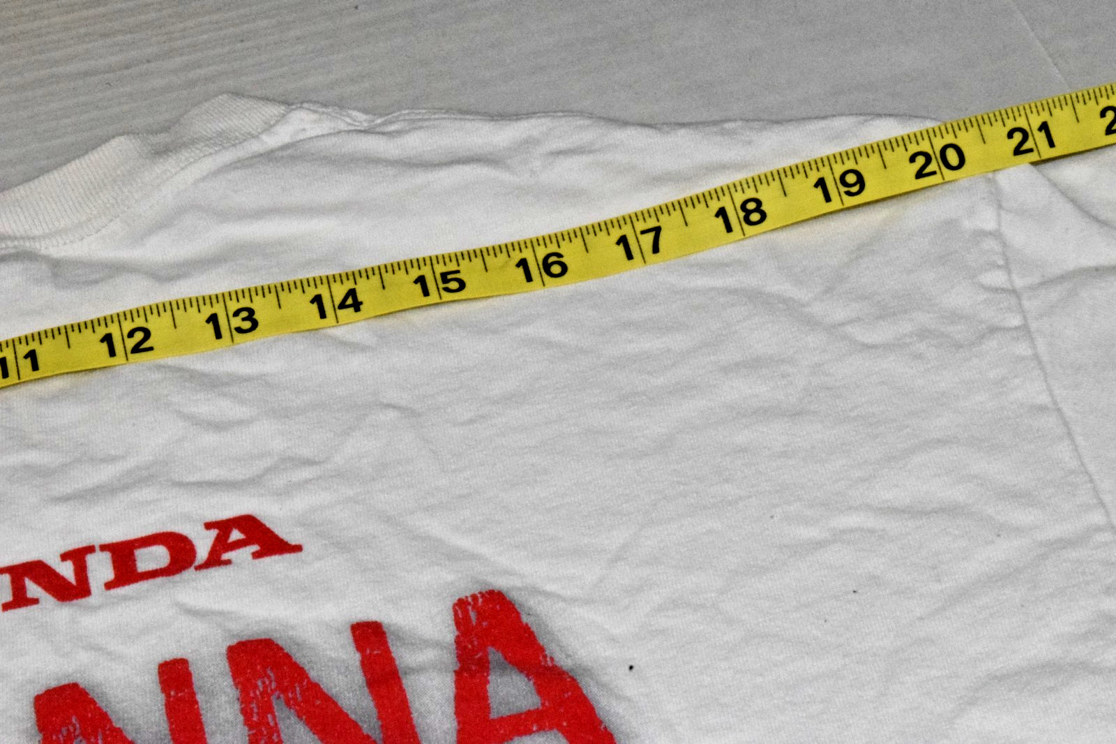 Vintage T-Shirt Gildan Size M Honda I Wanna Ride Slogan White Cotton 2012