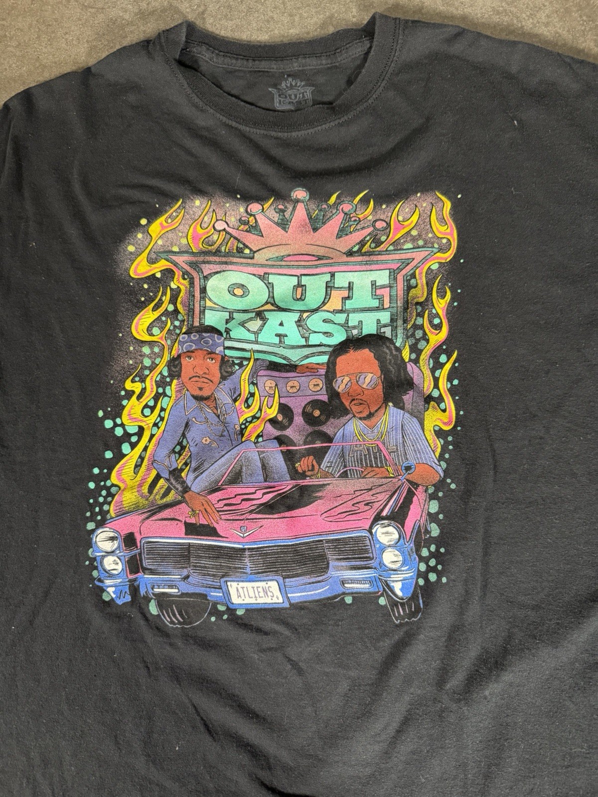 OutKast Atliens Graphic Band T Shirt Men’s XL Black Andre 3000 Big Boi Hip Hop
