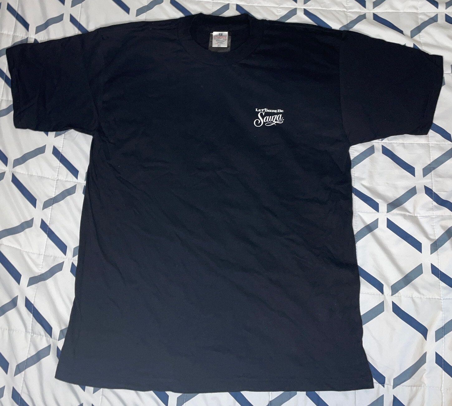 Letthere Be Sauza front and back Logo unique classica black t-shirt Size XL NWOT