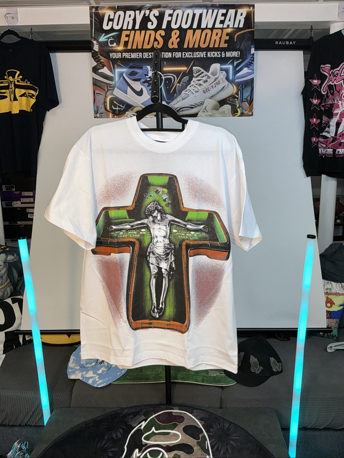 Evil Vice Jesus Piece Holy Craps Tee Black | Size Large | Designer Street Style