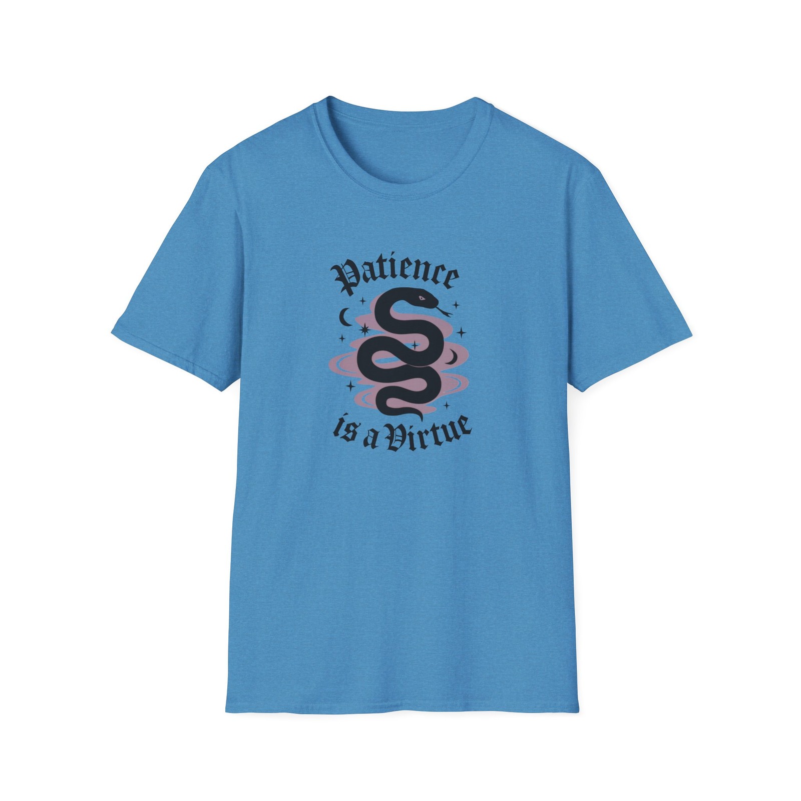 PATIENCE IS A VIRTUE Symbolic Snake Wisdom Hidden Strength – Purple