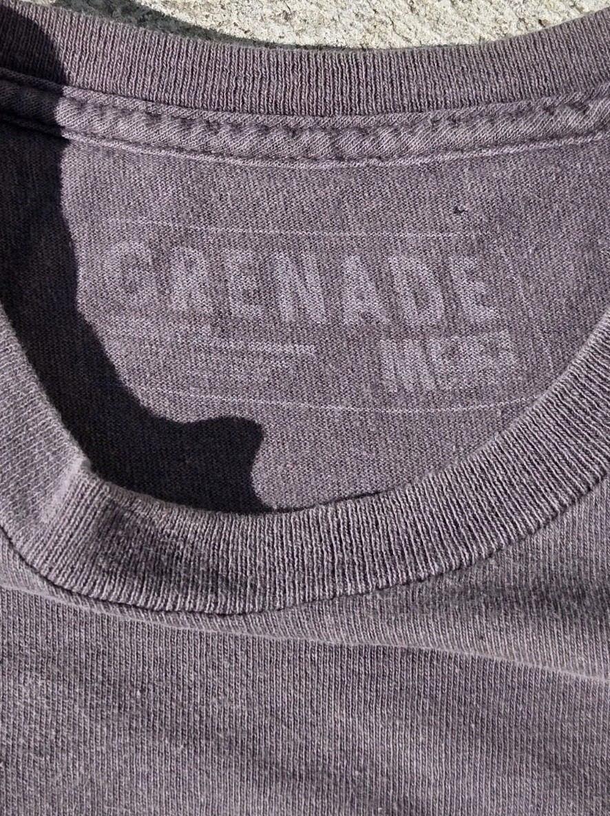 Viva La GRENADE Skater Gray & Yellow T-Shirt Size Adult MEDIUM – Punk Rock 🧷