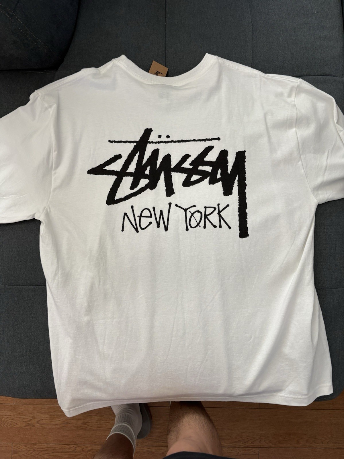 Stussy tee city NEW YORK Black / white / blue t shirt BRAND NEW
