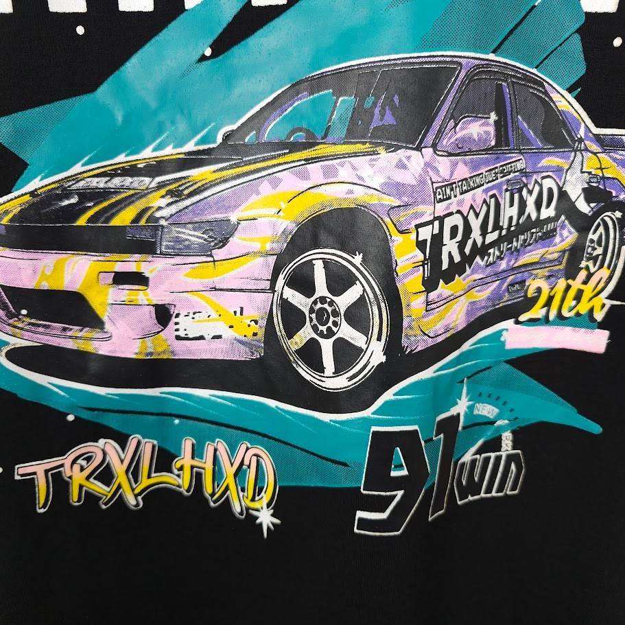 Speedway Racing T Shirt Mens Size Large Black TRXLHXD Retro
