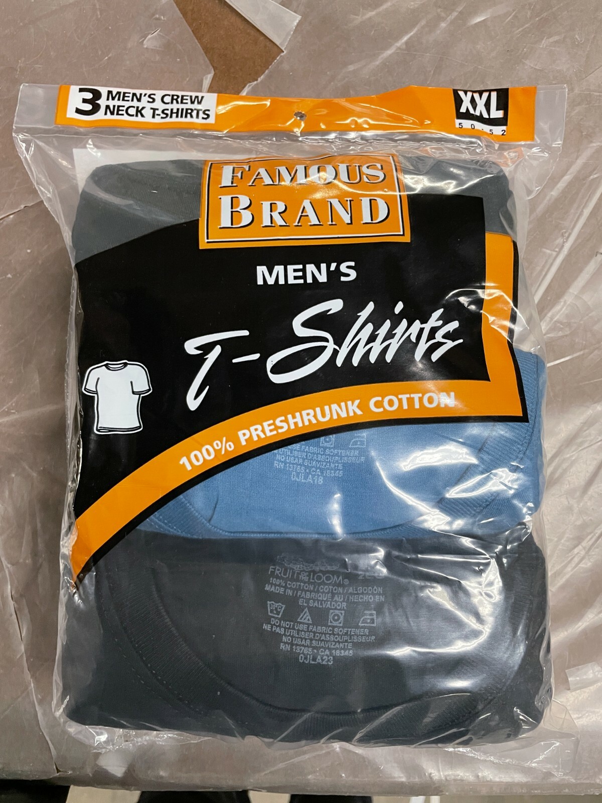 Men’s T-shirts asserted colors 12 p k in famous brand bag