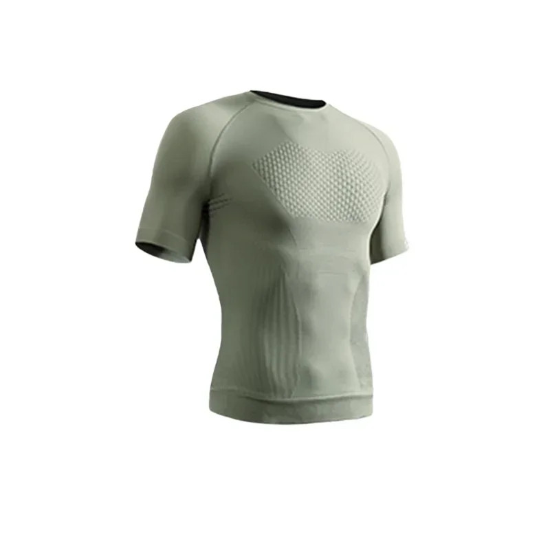 Summer Men Compression Gym Running T Shirt Breathable Short Sleeve T-Shirt Man C