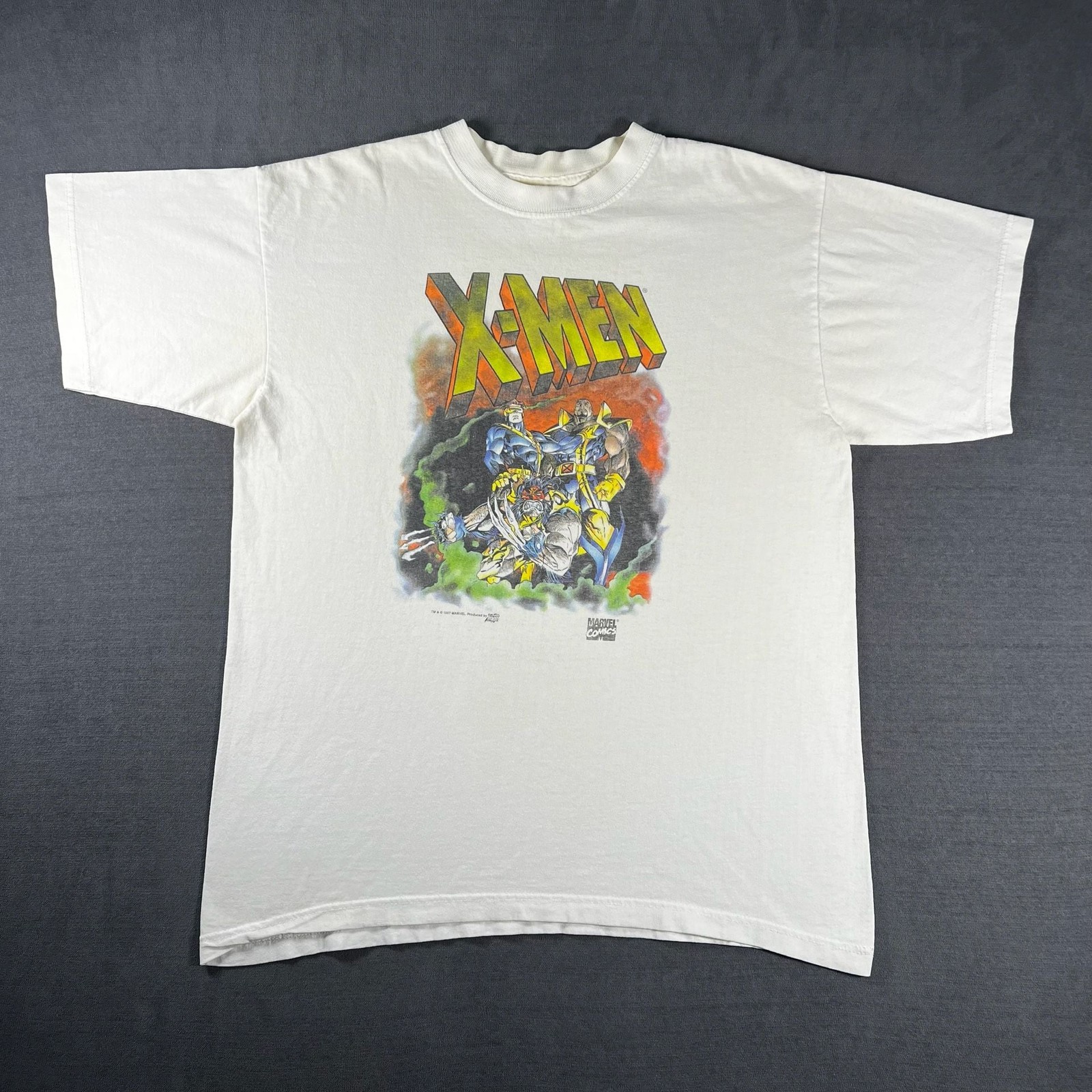 Vintage 1997 Marvel Comics X-Men Cyclops, Wolverine, and Bishop T-Shirt Size L