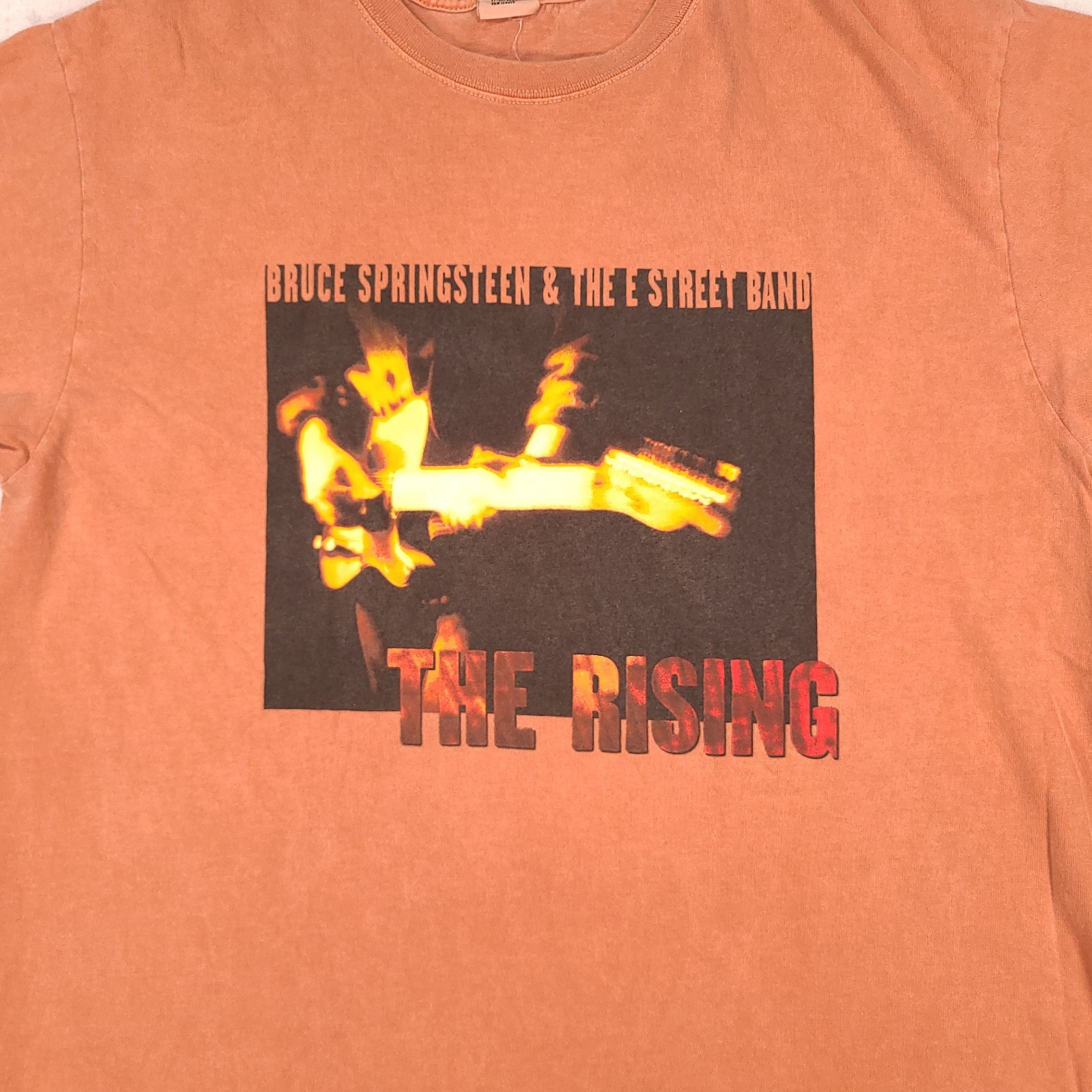 Bruce Springsteen The Rising Tour T Shirt 2003 Vintage Large Fits XL Garment Dye