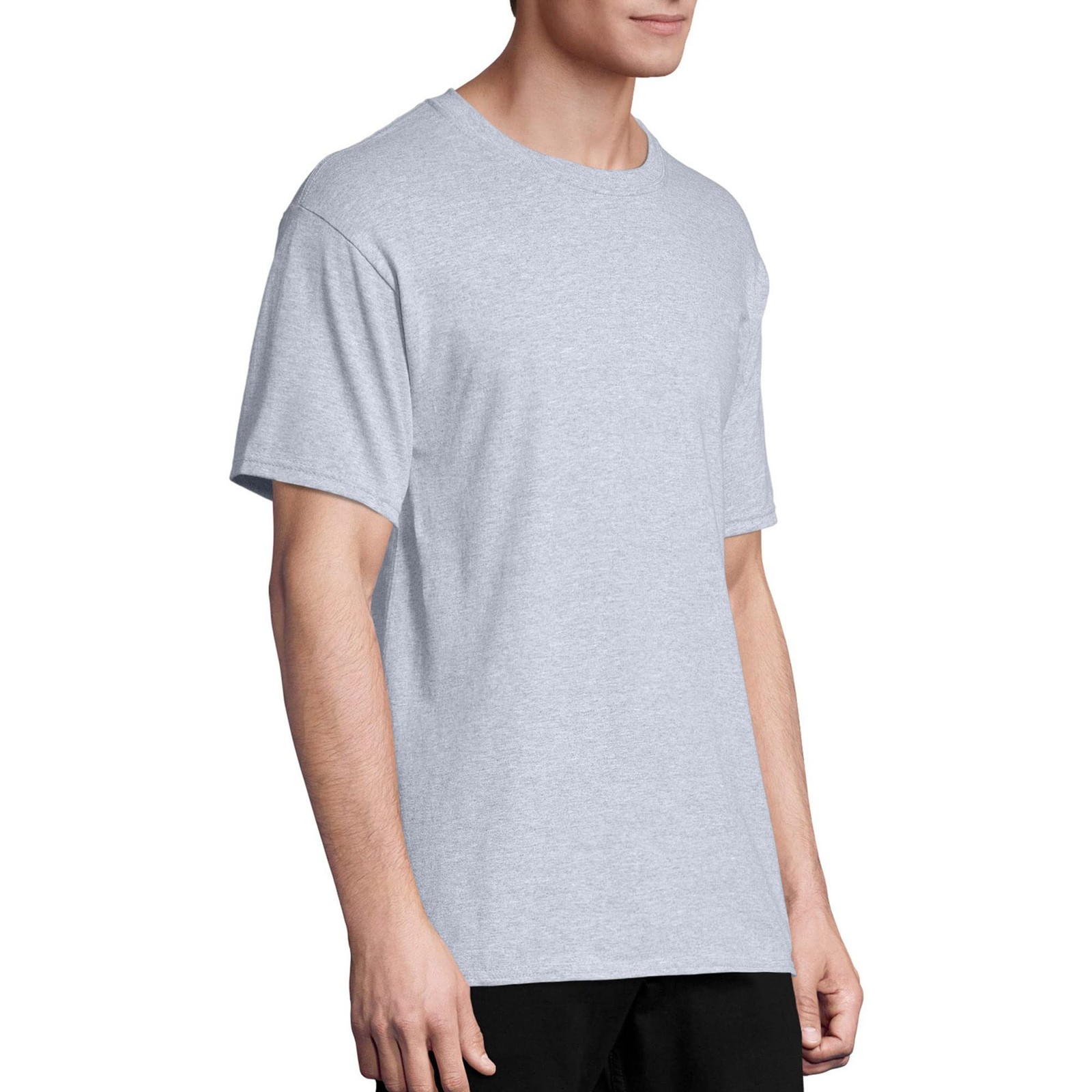 4-pack Mens Essentials Short Sleeve 90% Cotton T-Shirt 3X-Large Big Light Steel