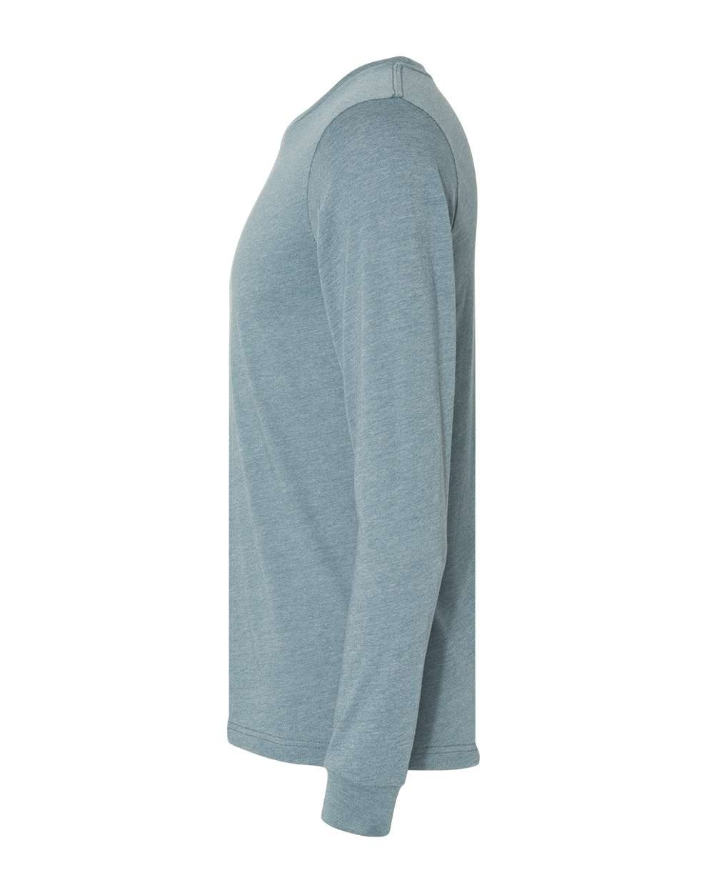 Bella Canvas 3501CVC Long Sleeve T-Shirt Unisex Color is Heather Slate