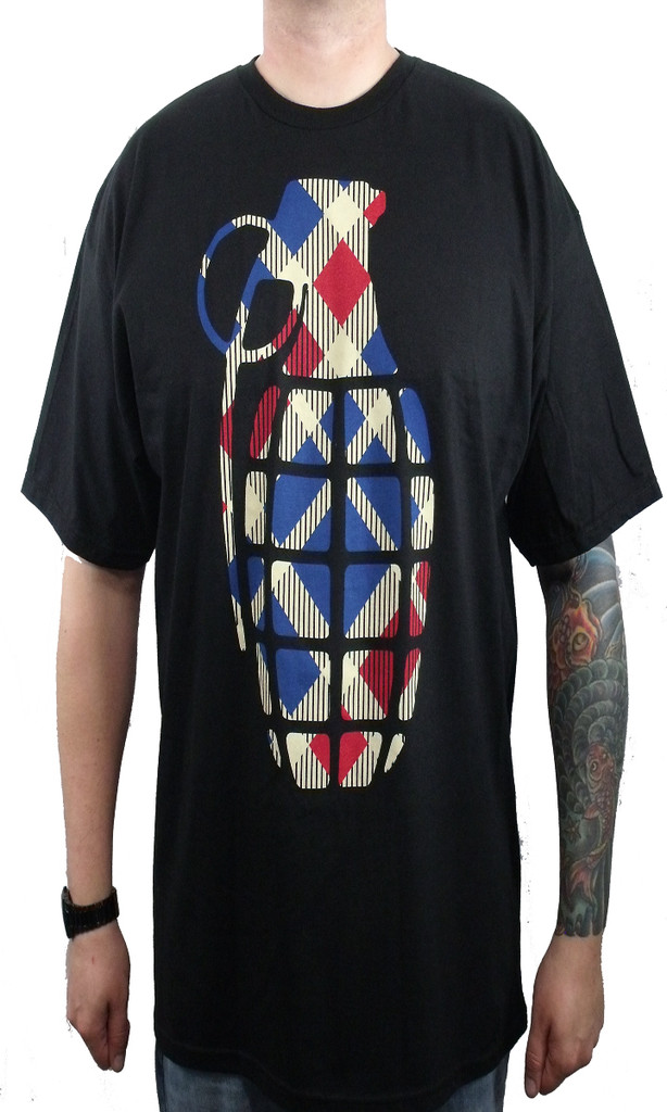 BRAND NEW WITH TAGS Grenade BURNBURRY Tee Shirt BLACK MEDIUM-XXLARGE LIMITED