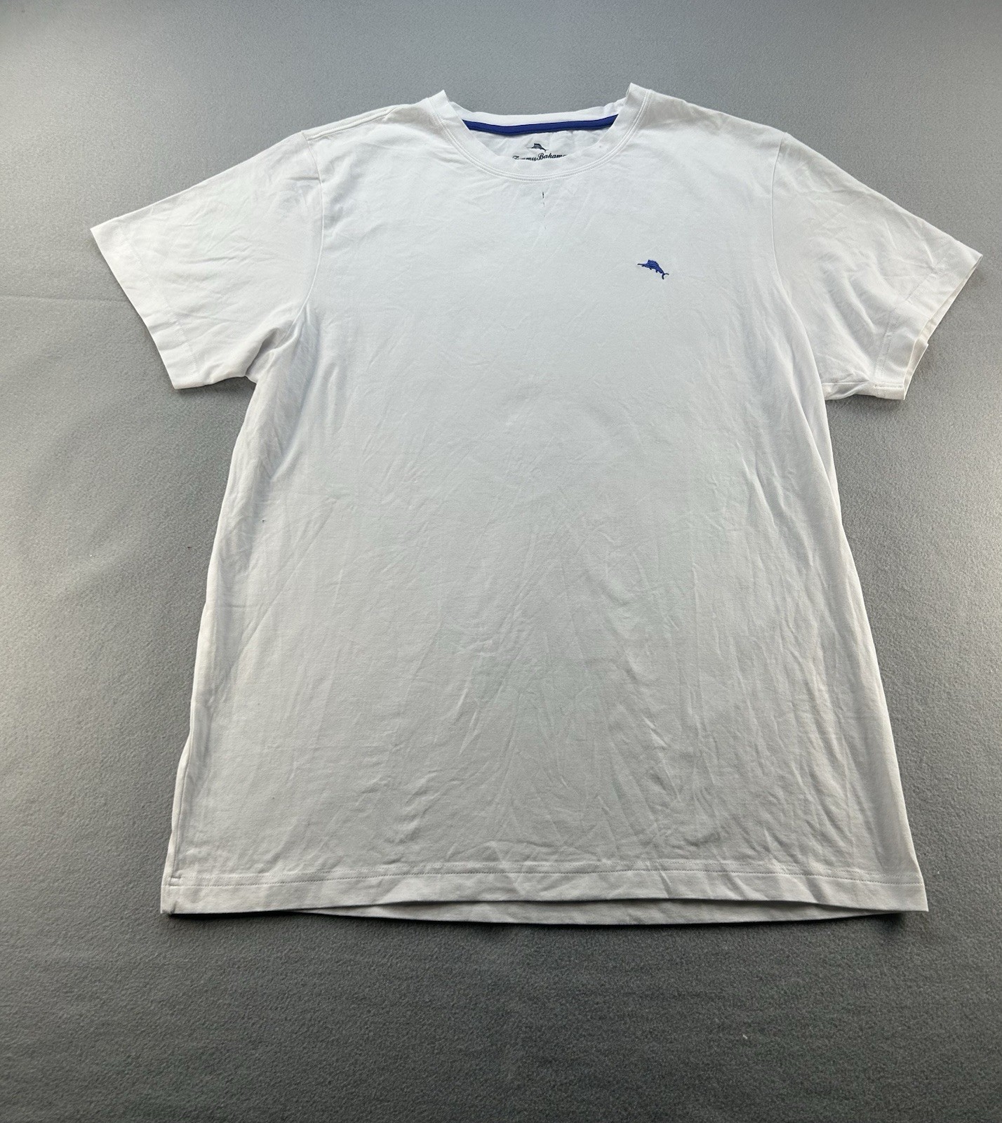 Tommy Bahama Men Shirt White M Cotton Spandex Lounge Sleepwear NWOT Marlin Logo