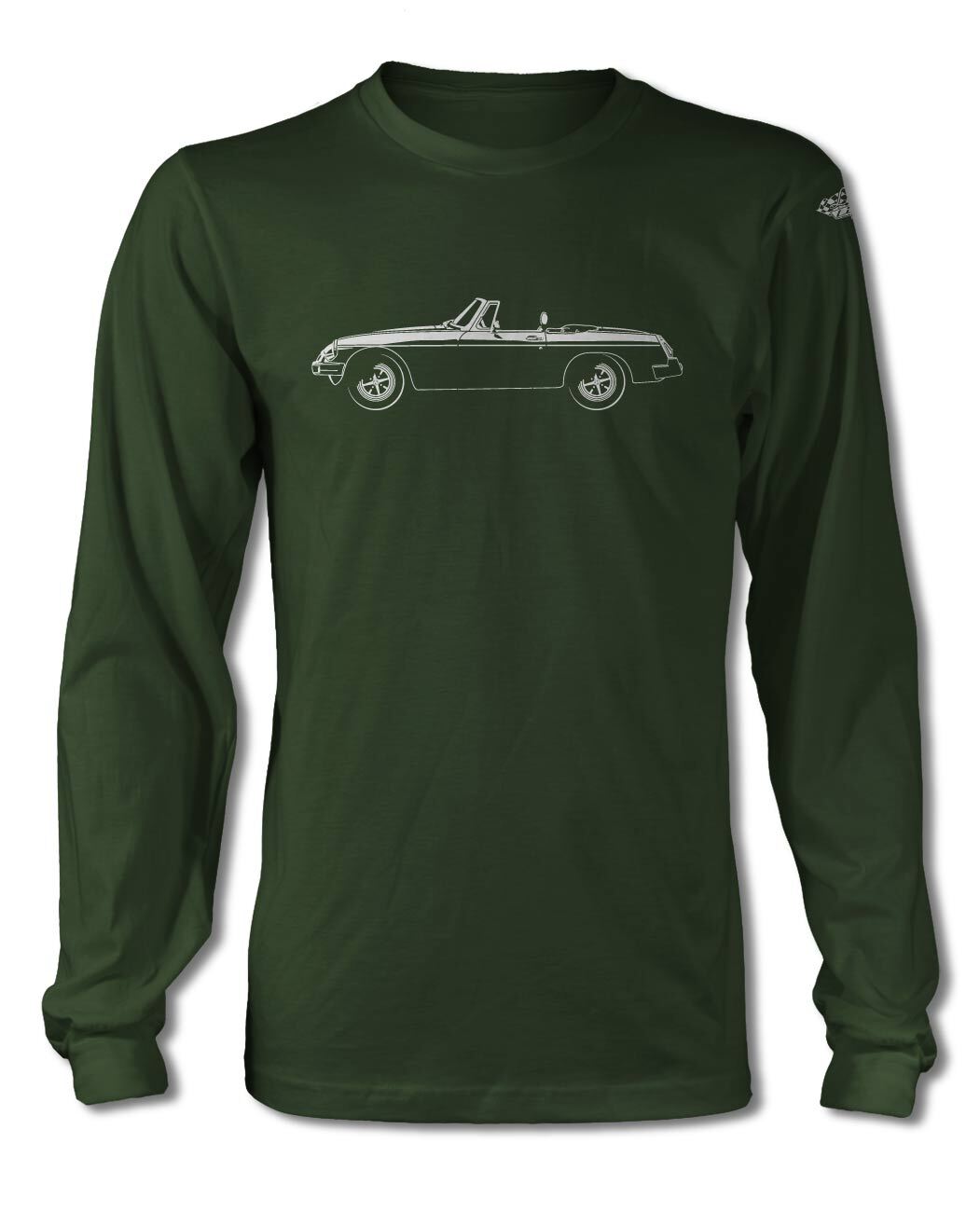 MG MGB MKIII Convertible T-Shirt – Long Sleeves – Side View