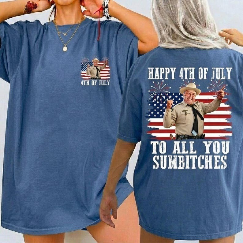 Happy 4th Of July To All You Sumbitches Shirt, Retro Shirt