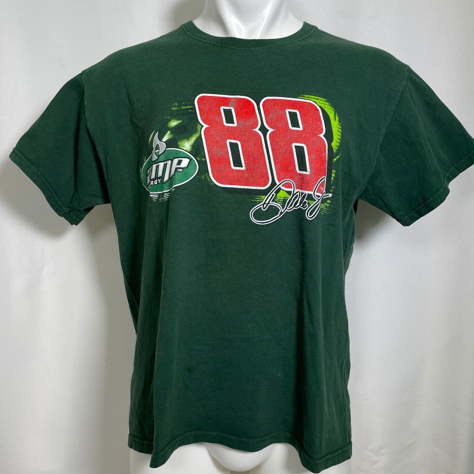 Dale Earnhardt Jr #88 NASCAR Winner’s Circle Amp Energy Green T-Shirt Mens LARGE