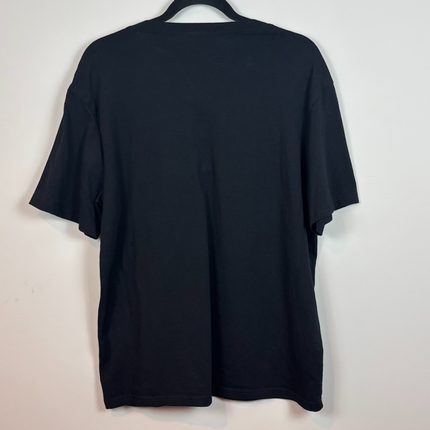Coofandy Mens Black Short Sleeve Stretch Henley Tee size Large Classic Casual