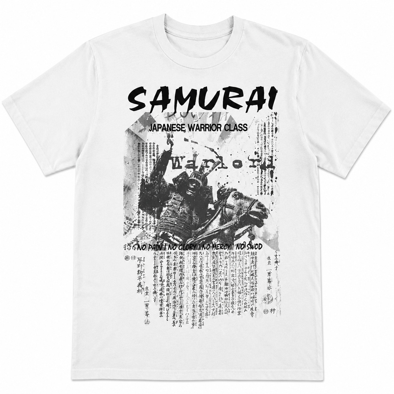 japan, samurai t shirt, miyamoto mushashi, bushido, sword cotton tee