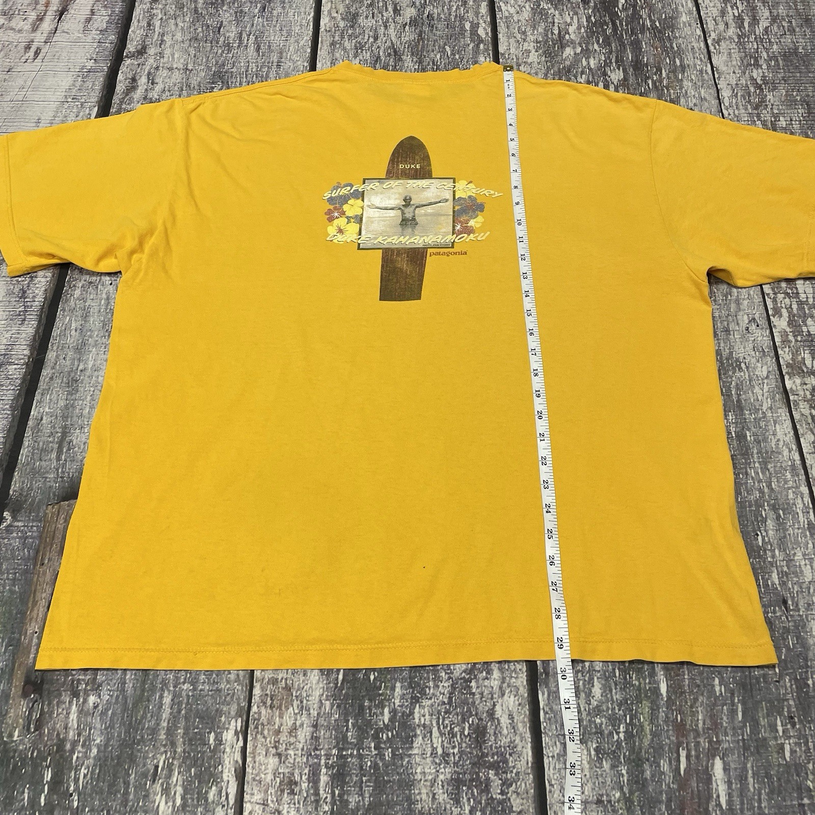 Vintage Patagonia Beneficial T ‘s Duke Kahanamoku T-Shirt Made In USA 2002 XL