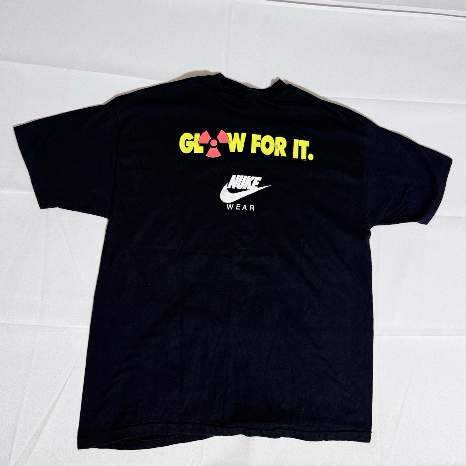 Hanes Beefy VTG Tee, Glow For It, Nuke Wear, USA, Single Stitch, Male, Black, XL