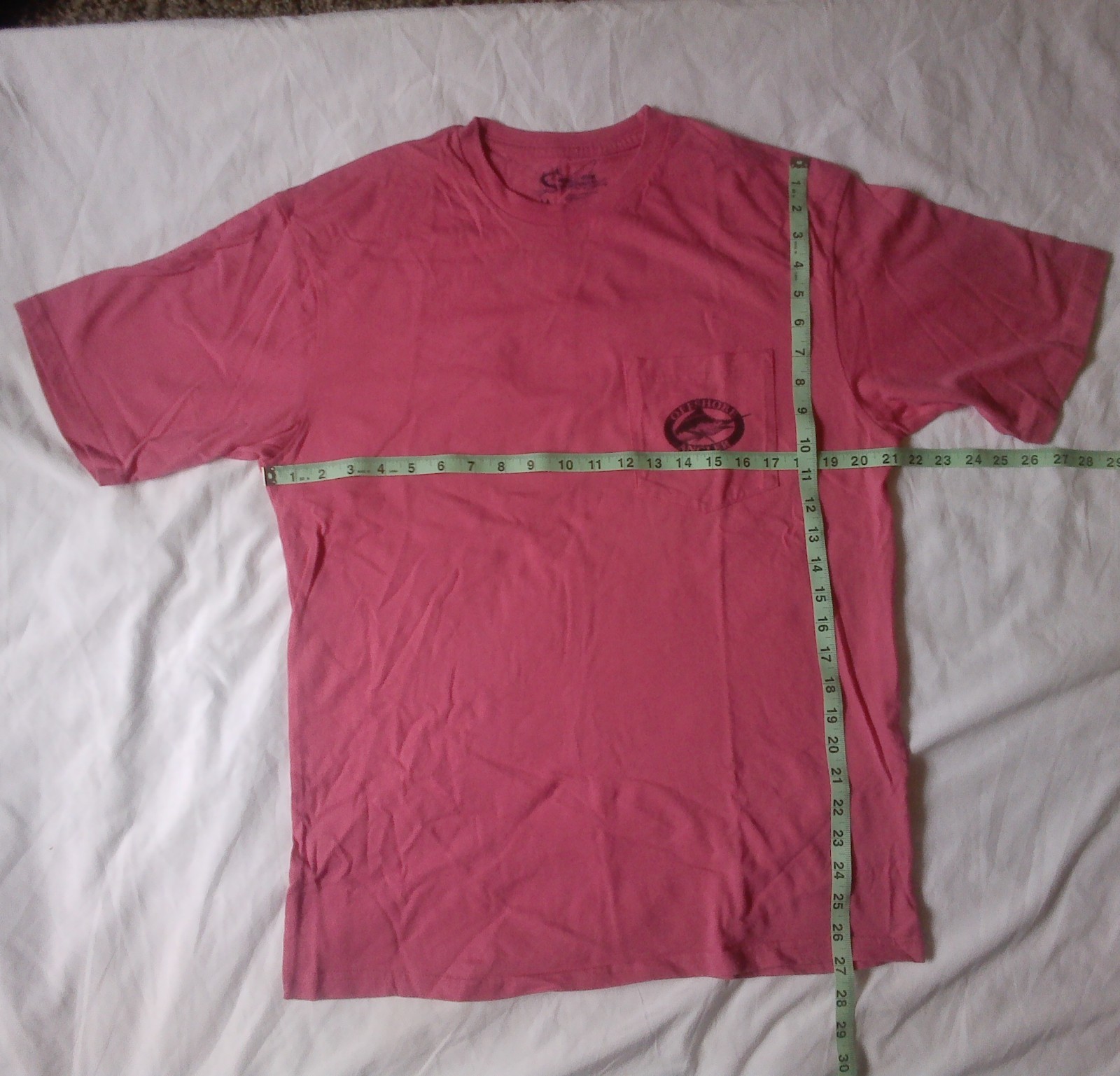 World Wide Sportsman T-shirt Adult Medium Pink w/Pocket 100% Cotton