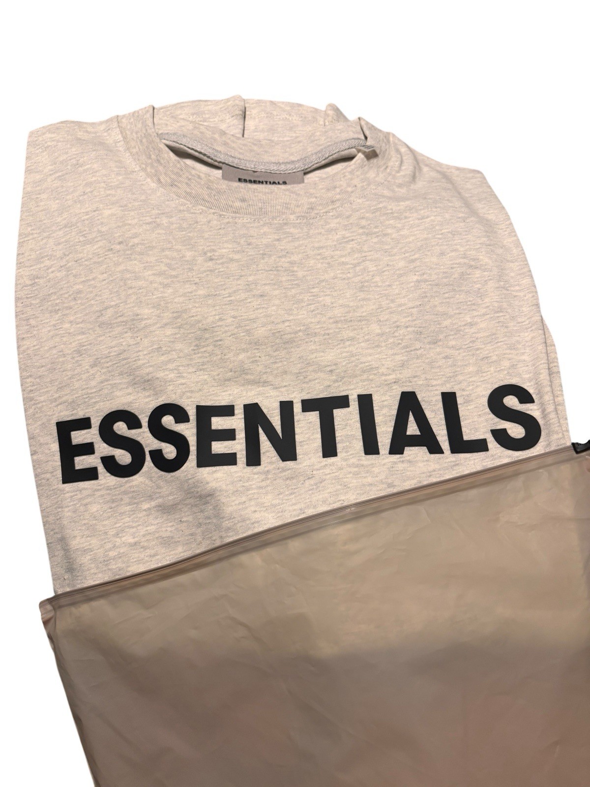 Fear Of God Essentials Light Oatmeal T Shirt Men’s Size XL Authentic New W Tags