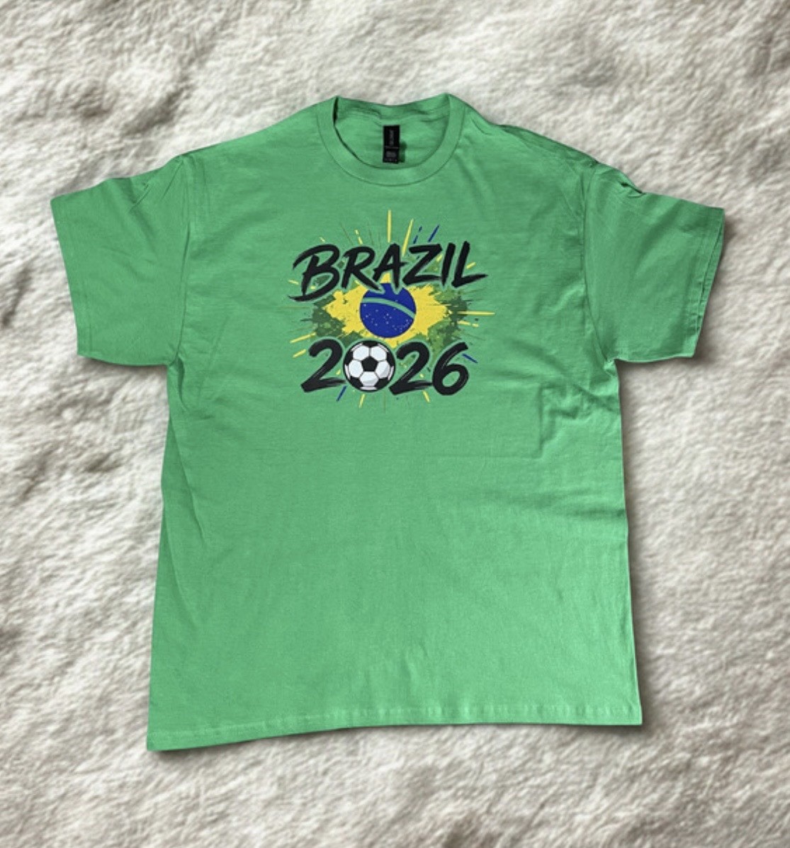 FIFA WORLD CUP USA 2026 team Brazil MENS green Classic Fit t-shirt Size L