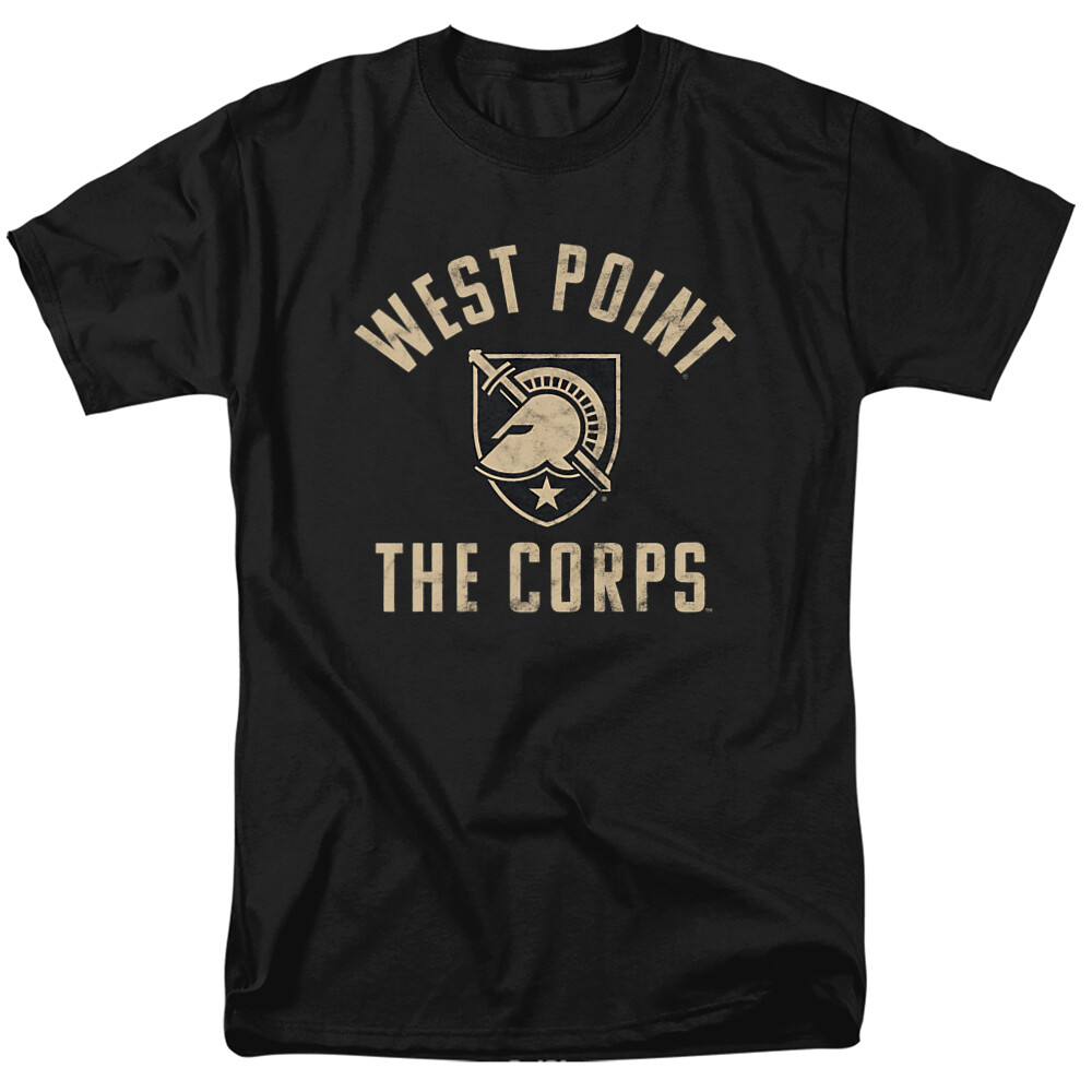 West Point U.S. Military Academy Adult T-Shirt Knights Logo, Black, S-5XL