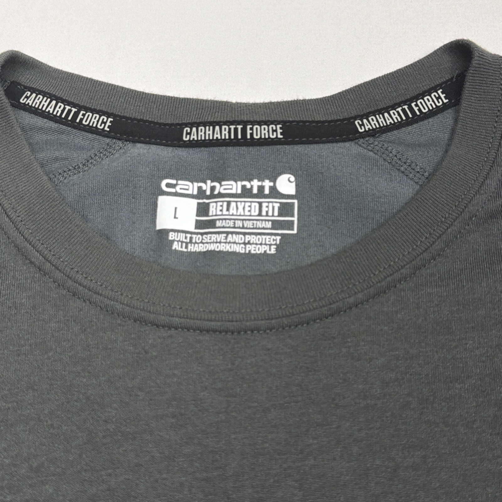 Carhartt Force Relaxed Fit Pocket T-Shirt Mens Large Carbon Heather