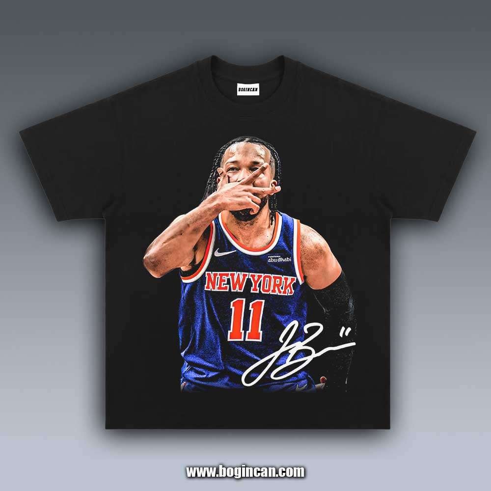 Jalen Brunson New York Basketball Graphic Shirt Vintage Fan Gift Cotton Tee