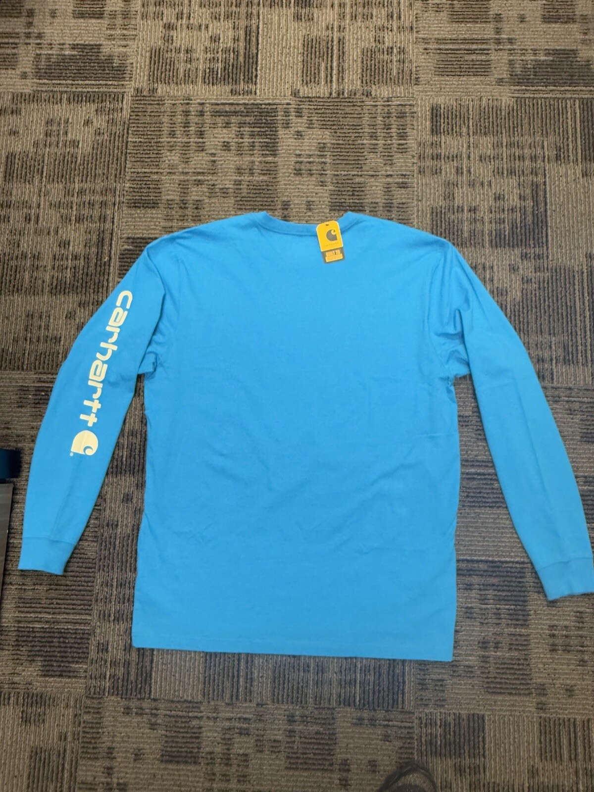 Carhartt Loose Fit Heavyweight Long-Sleeve Logo Sleeve Graphic T-Shirt TK0231-M