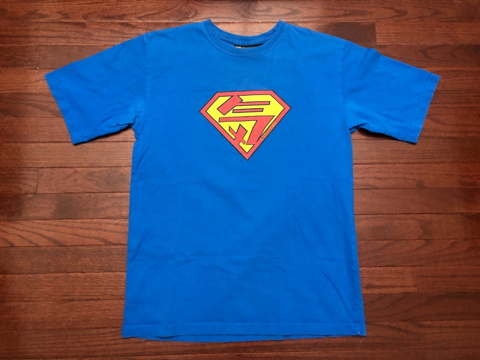 ZEN MECHANICS SUPER LOGO T SHIRT MENS MEDIUM BLUE RED YELLOW OLD SCHOOL WISDOM M