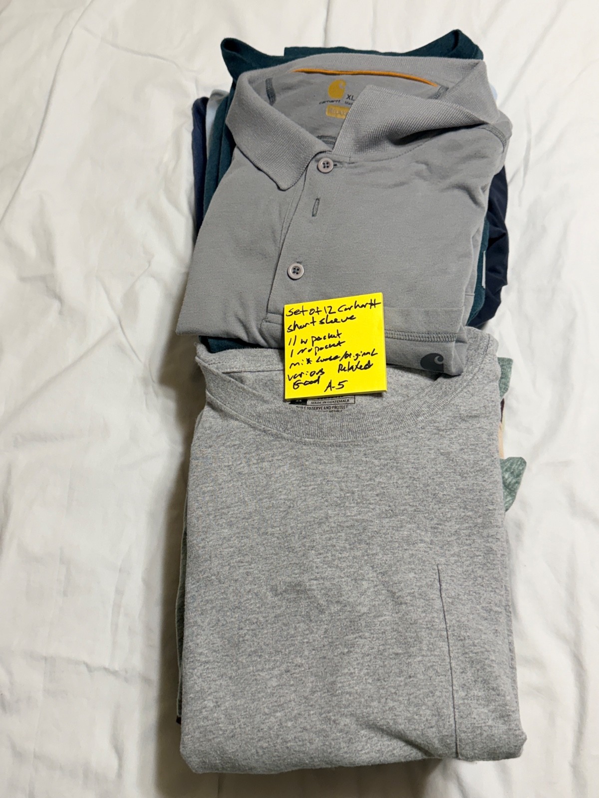 Carhartt Tee Shirt Bundle Reseller Lot Of 12 SZS XL USA Multicolor